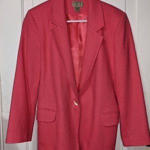 Vintage Nordstrom Pink Merino Wool Blazer